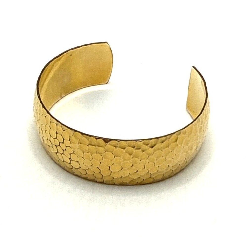 Vintage Winard 12k Gold Filled Hammered Cuff Bracelet 7"
